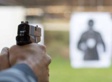 Defensive Firearms Training US Shotgun Pistol at Range